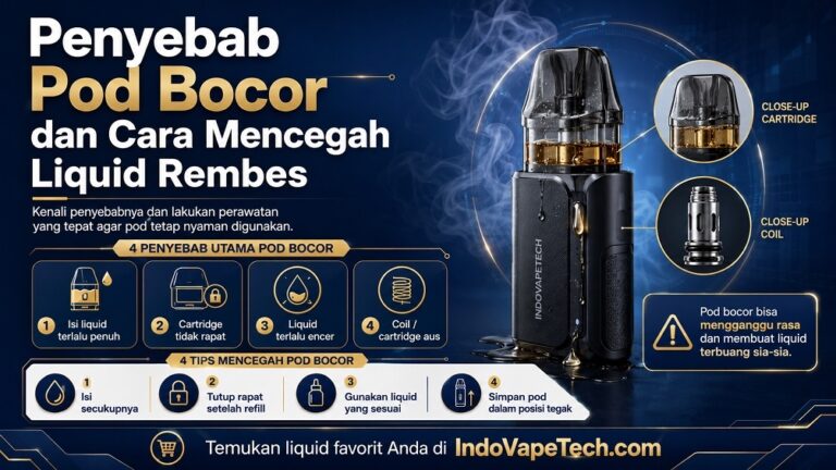 Penyebab Pod Bocor dan Cara Mencegah Liquid Rembes